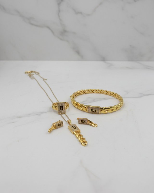 Trio Monaco pierre + Bracelet